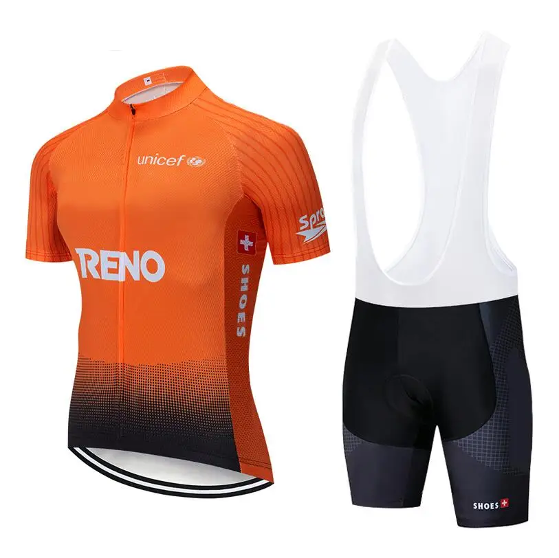 

TEAM 2019 Orange CYCLING JERSEY 20D bike shorts set Ropa Ciclismo MENS summer quick dry pro BICYCLING Maillot pants clothing