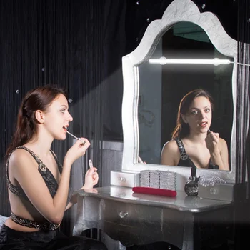 

Portable USB Mirror Vanity Lights Makeup Headlamp Bright Long Strip Lamp Indoor lighting fixture LB88
