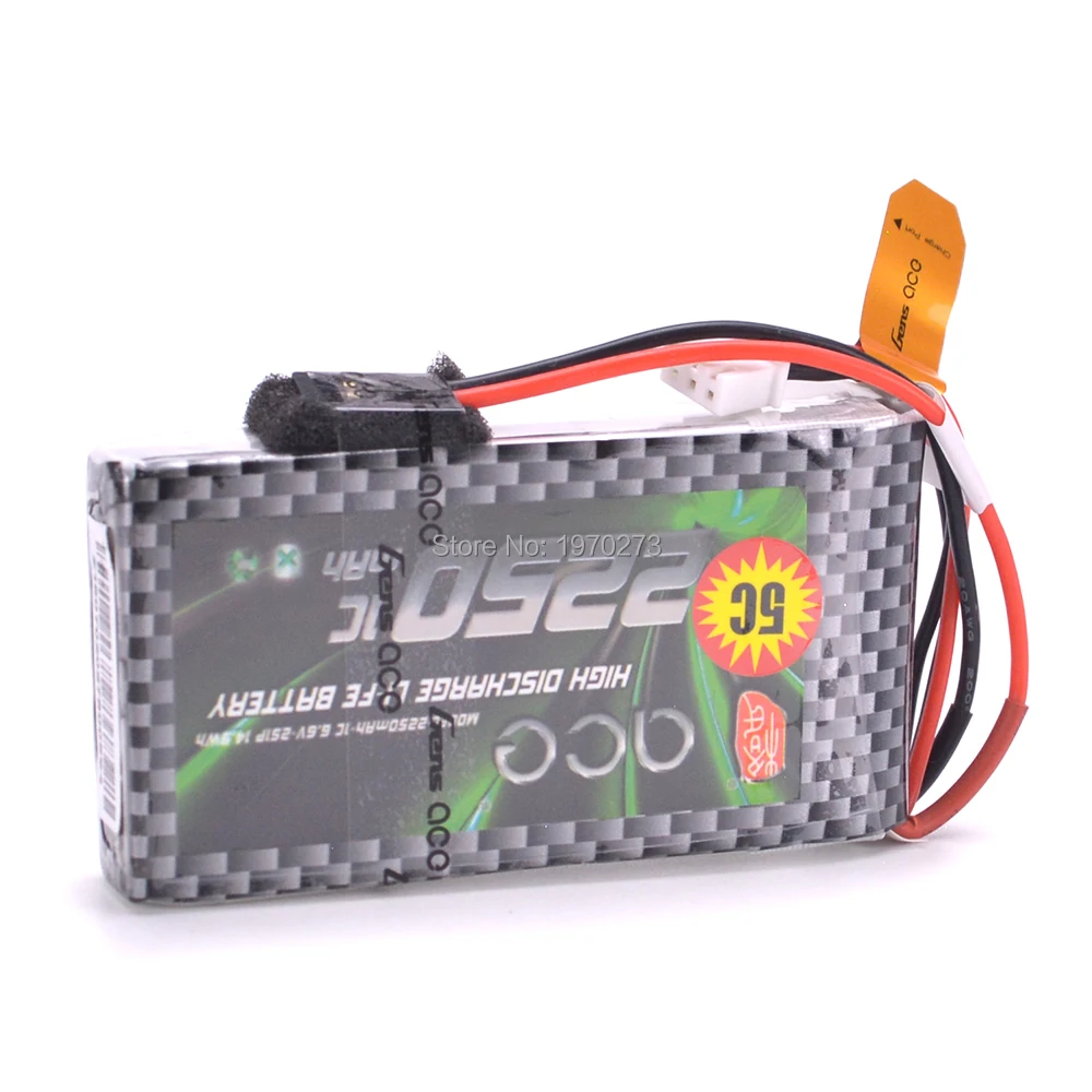 Gens ace 2250mAh 6,6 V 2S1P аккумулятор с разъемом BBL1 3P для 14SG 4PLS T8J пульт дистанционного управления