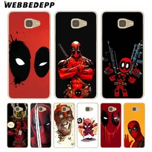 WEBBEDEPP Marvel Deadpool Comic Spiderman Hard Case for Galaxy A3 A5 2016 2017 A6 A7 A8 A9 2018 Note 10 Lite Plus 8 9