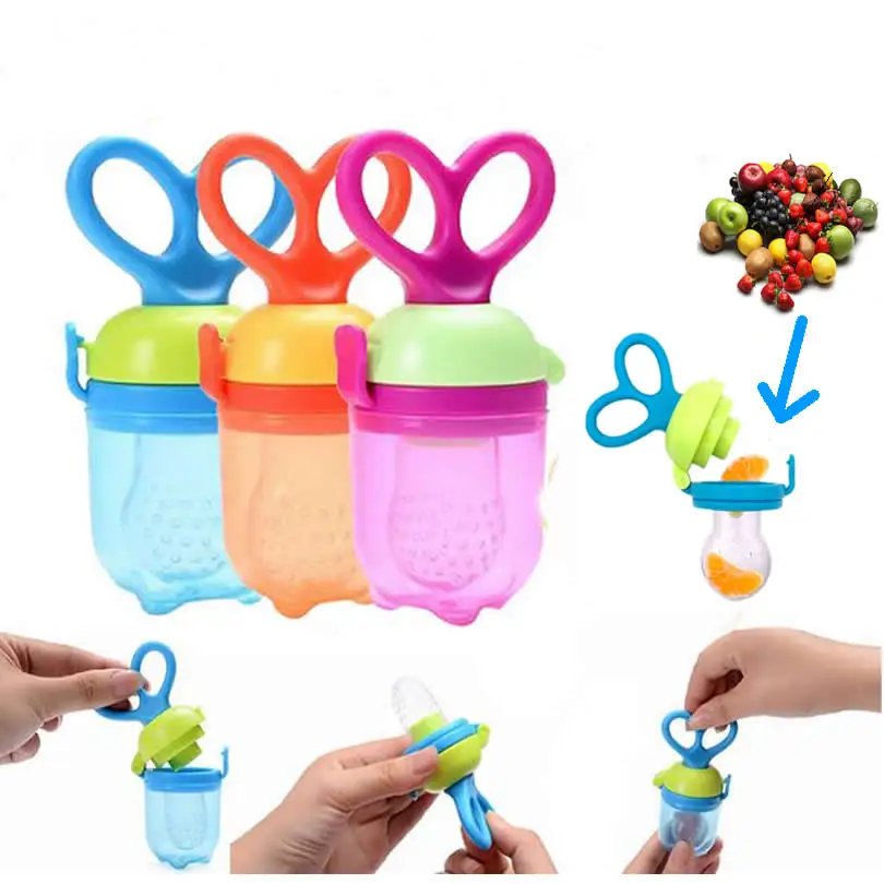 New Speen Silicone font b Baby b font Funny Pacifiers Nipple Feeding Food Fruits Holder Tool