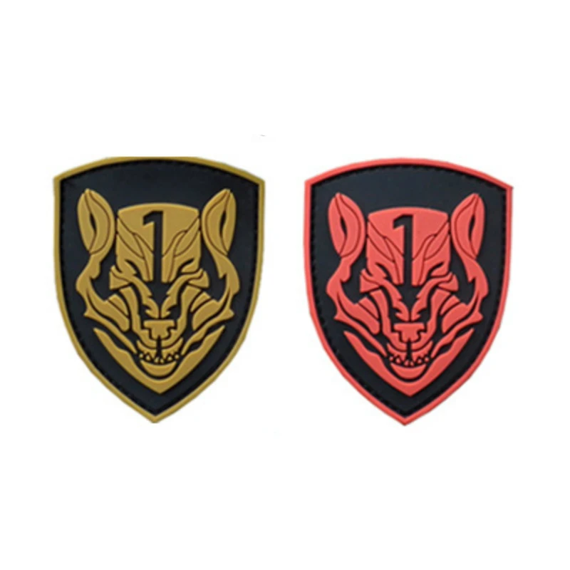 

Coyote Wolf Wolves PVC Patch PVC Patches Military Tactical Armband Rubber Badge Badges For Clothing Jacket Backpack Bag Cap