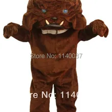 Талисман синий глаз Коричневый маскарадный костюм бульдог взрослый размер подгонянный костюм маскота «бульдог» наряд костюм вечеринка, косплей костюм