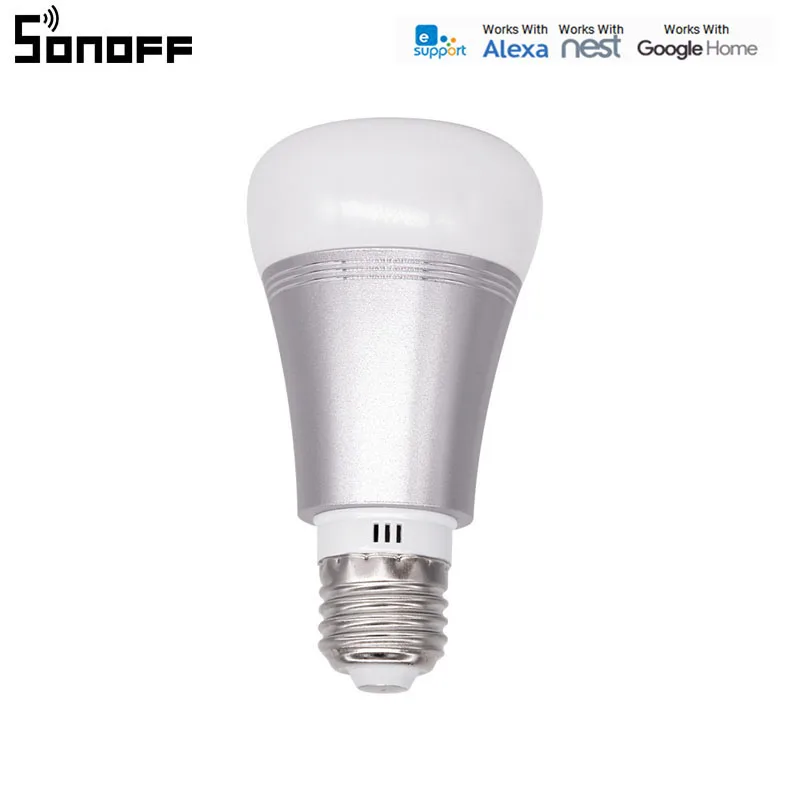 

Sonoff Smart Wifi Lamp E27 B1 Dimmable Colorful LED Lamp RGB Color Light APP WIFI Remote Control Via IOS Android for Smart Homes