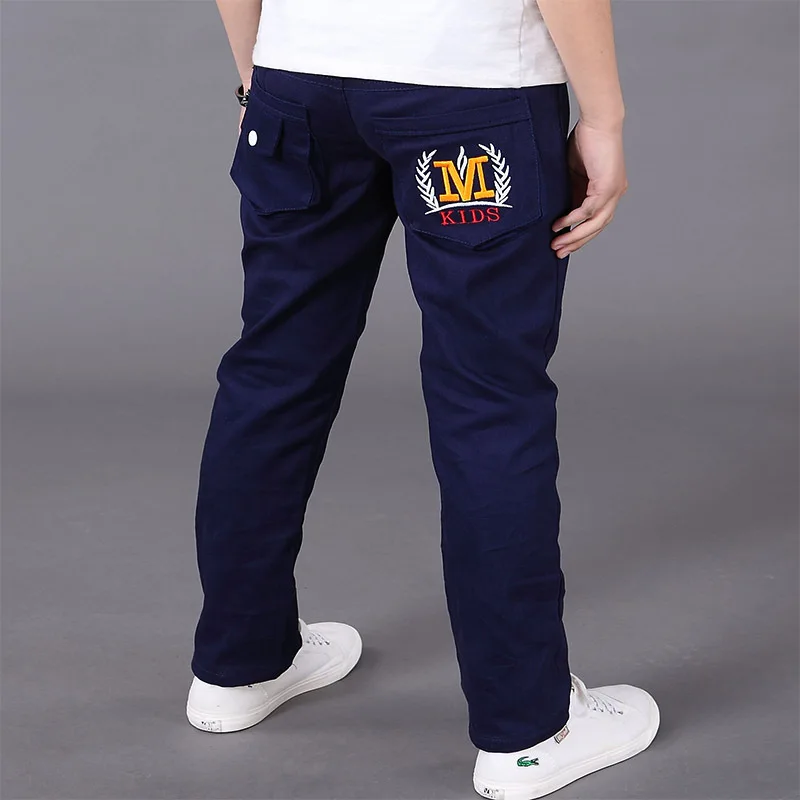 

The Boy's Trousers Pants and Big Children In The New Cotton Casual Pants Letter M Kids Long Pant 3-16 Ages