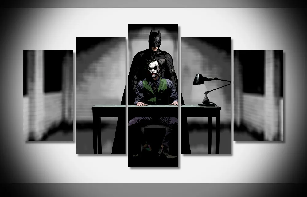 2714 Joker And Batman The Dark Knight Rises Movie Poster Framed Gallery 