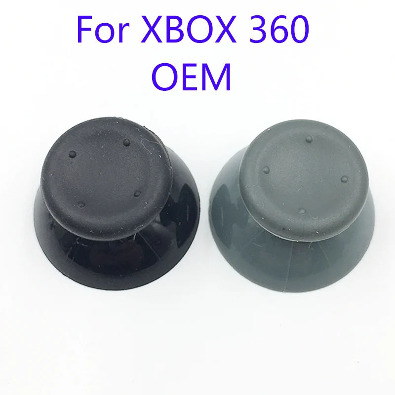 20PCS Black Grey Game Rubber Thumbstick Button Joystick Cap for XBox