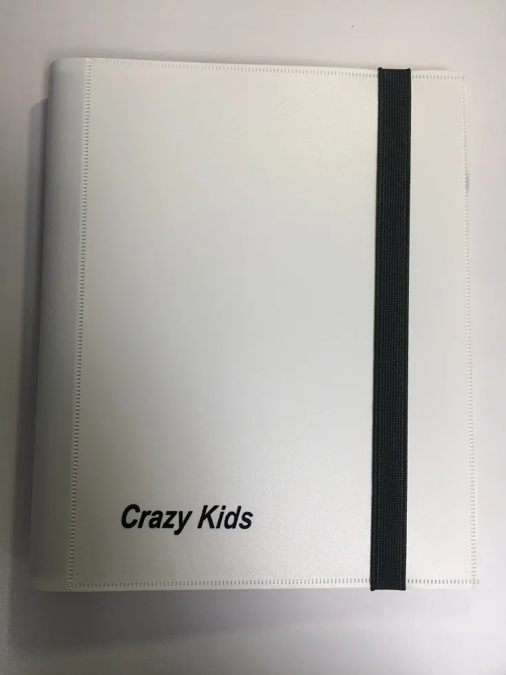 Carzy Kids Black/White Cards альбом MGT Cards книга с фиксированными страницами 4 альбом с карманами держат 160 карт для Magic/PKM/FOW/YGO