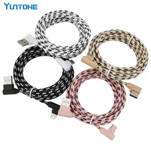 100 шт. 1/2/3 м Тип usb C 90 градусов), кабель Usb type-C функцией быстрой зарядки кабеля для передачи данных Зарядное устройство для зарядки для samsung S8 S9 Note 9 8 Xiaomi Mi8 Mi6