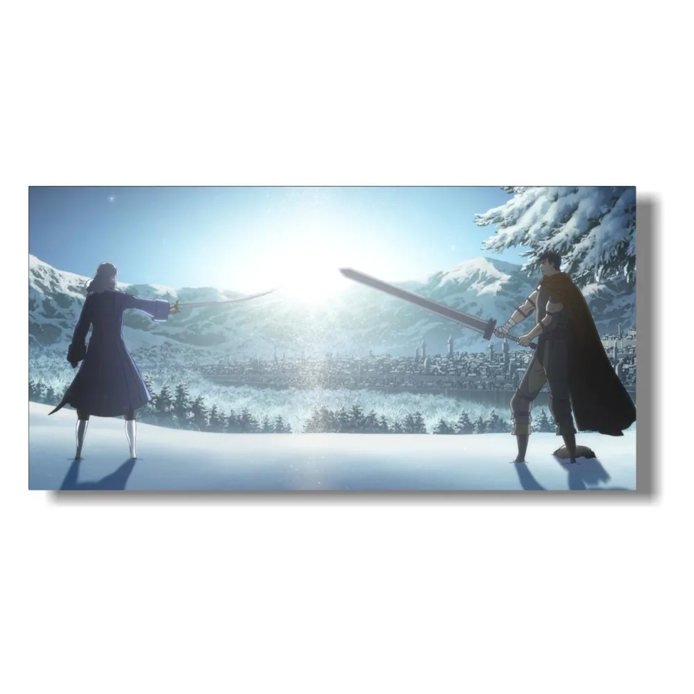 

Berserk Poster Gut Japan Anime Art Silk Posters Wall Decor Prints 160x80 cm