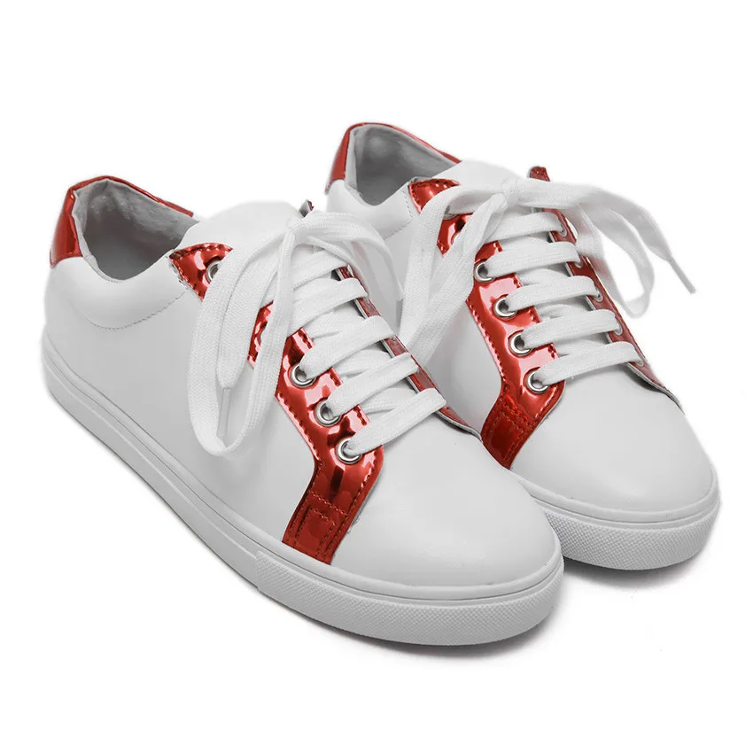up La Femmes De Dentelle Or Chaussures rouge Mode Confortable Appartements Nouvelle Casual qqnxwtTrag