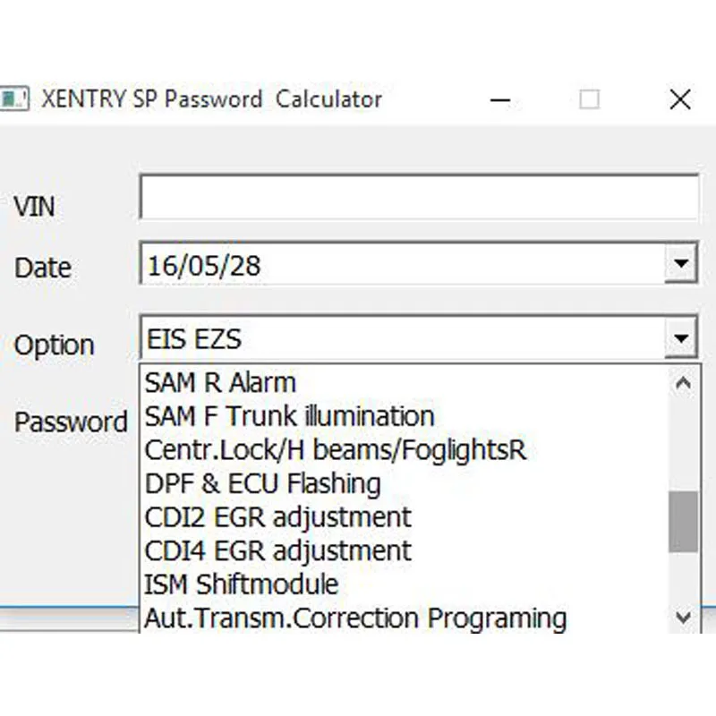 Для Xentry SP калькулятор паролей, для xenter специальный пароль Keygen