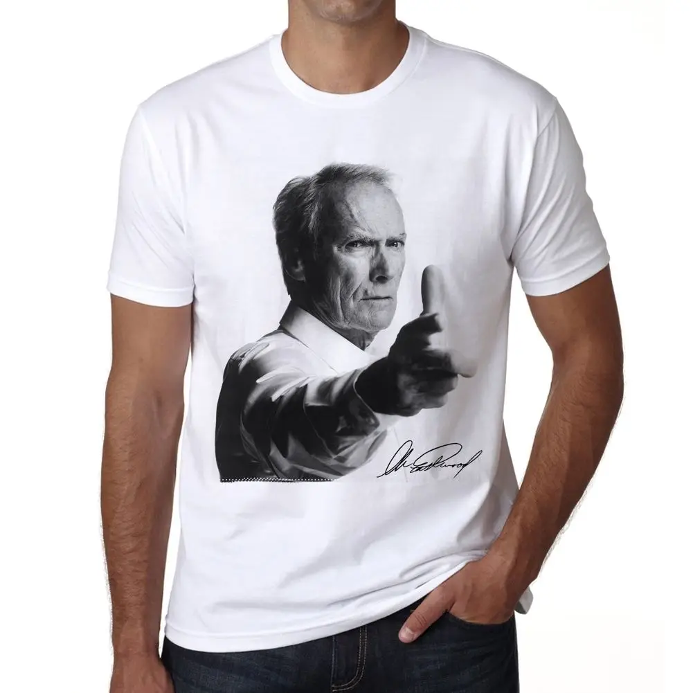 Clint Eastwood Gun: Herren T-shirt | Мужская одежда