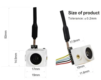 

Turbowing Cyclops v2 Mini 5.8g 25mw Wireless Aio Camera Vtx For Fpv, 48 Frequency, Support Smart Audio v1 Protocol