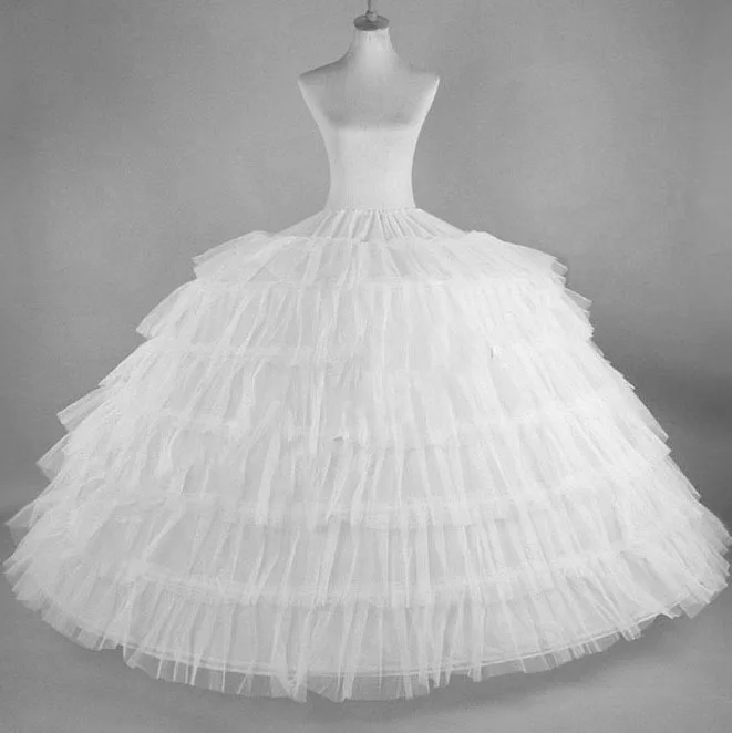 Ball Gown Wedding Petticoat Bridal Underskirt Crinoline 6 Hoop
