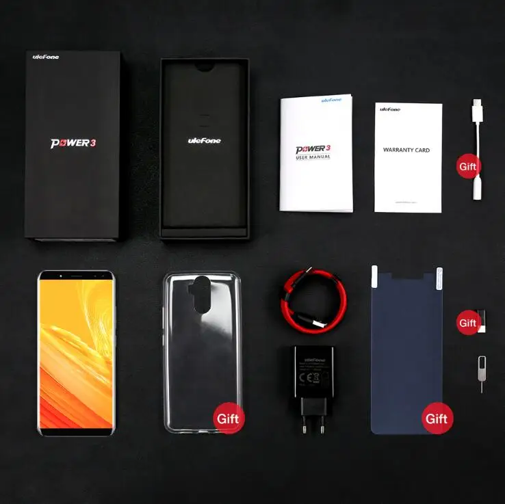 Ulefone мощность 3 6 ГБ 64 и 6080 mAh Helio P23 MT6763 Восьмиядерный 0 дюйма 18:9 FHD Face ID 21MP Quad Камера