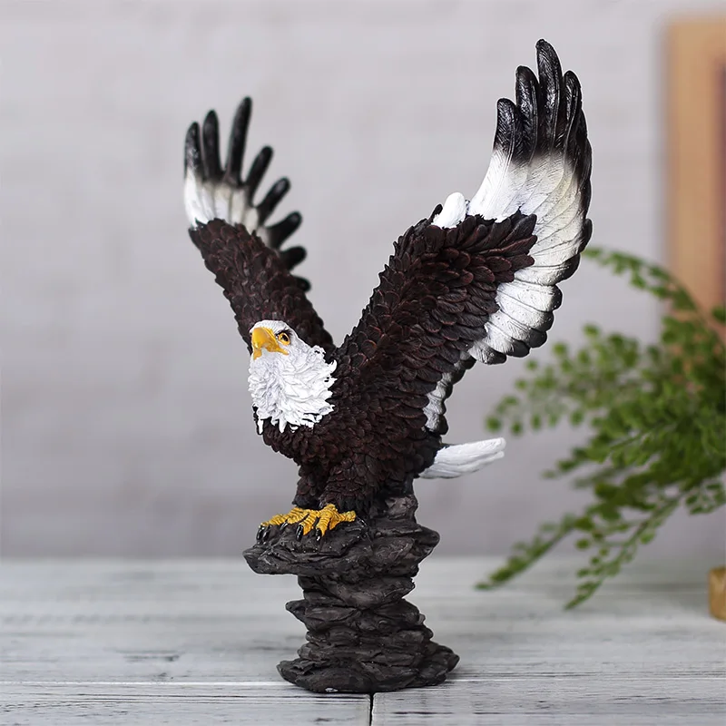النسر التماثيل البومة التماثيل الزخرفية المنزل الحرف دراسة خزانة رف مكتب مكتب هدية