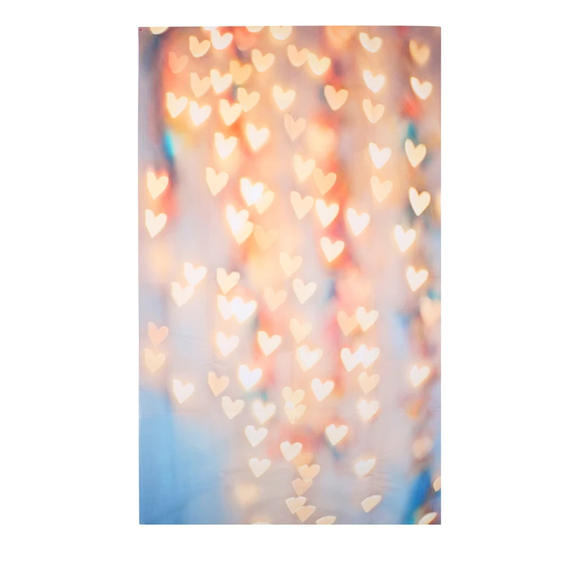 

OOTDTY Yellow Loving Heart Photo Background Vinyl Studio Photography Backdrops Prop DIY L15