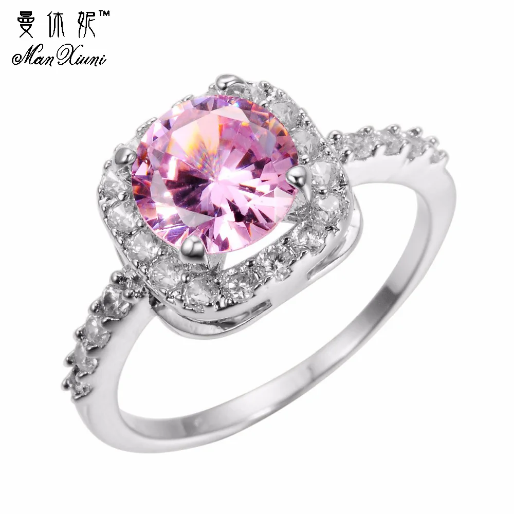 

14 Color Fashion Silver Rings Jewelry Cubic Zircon Rings for Women Engagement Wedding Female Rings Cute Jewelry