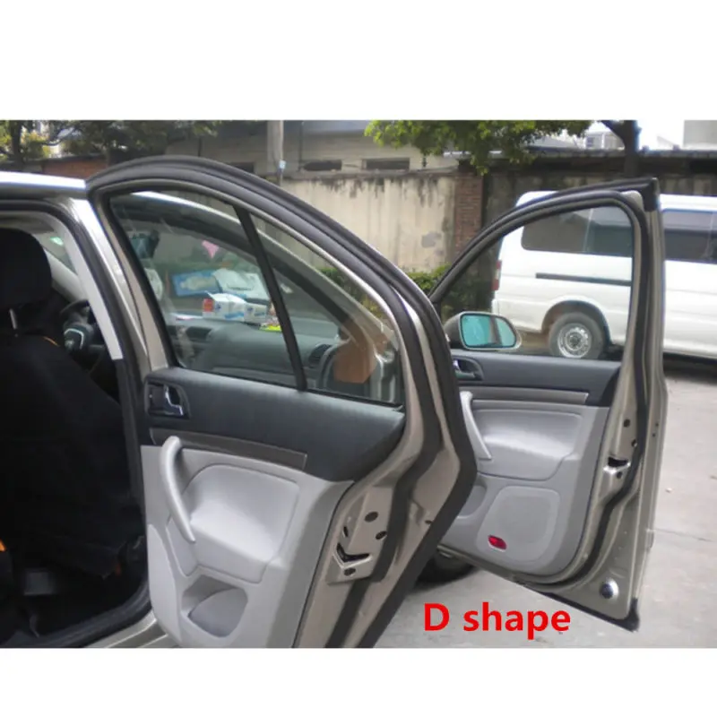 Нетоксичная уплотнительная полоса большая d-образная Автомобильная дверь окно кромочная фреза клейкая прокладка 8 м