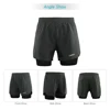 Lixada Men's 2-in-1 Running Shorts Quick Drying Breathable Active Training Exercise Jogging Cycling Shorts with Longer Liner 4