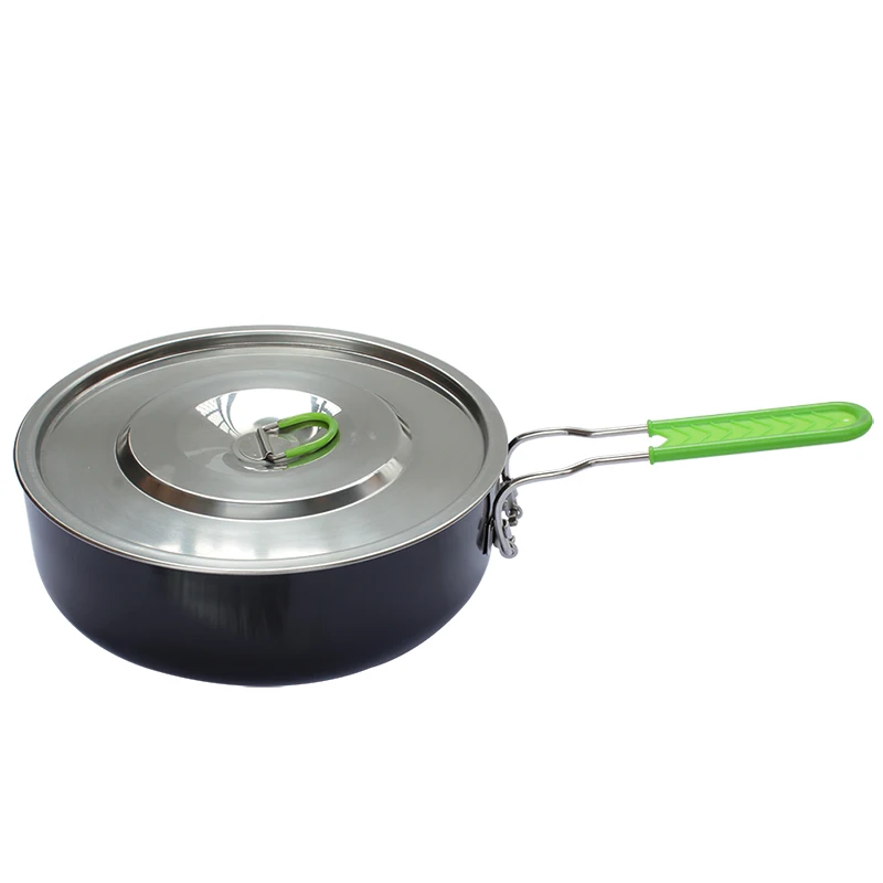 

BRS-P26 outdoor portable aluminum alloy heating pot camping picnic stew fried soup pot non-stick pot wild home cooking utensils