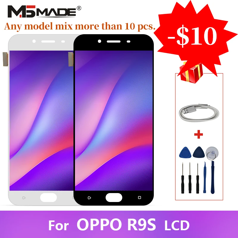 

5.5" IPS Original For OPPO R9S LCD Display Touch Screen Digitizer Assembly Parts For OPPO R9S Display With Frame Free Shipping