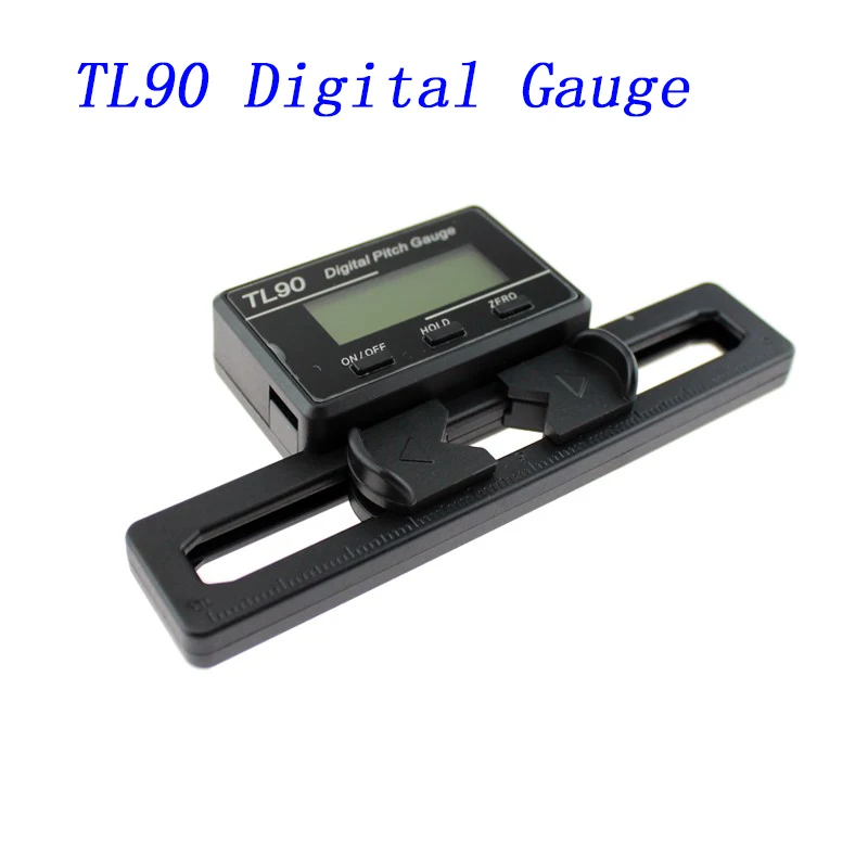 

TL90 Digital Pitch Gauge with LCD Monitor Auto-detecting Horizontal Level For ALIGN AP800 TREX 450-700 with 2pcs CR2032 Battery