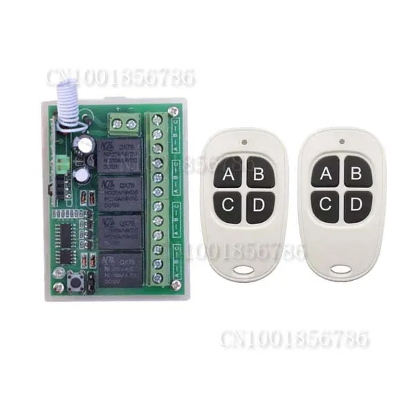 

DC12V 4CH RF Wireless Remote Controller Lighting Power ON OFF System Working State adjusted 315/433MHZ