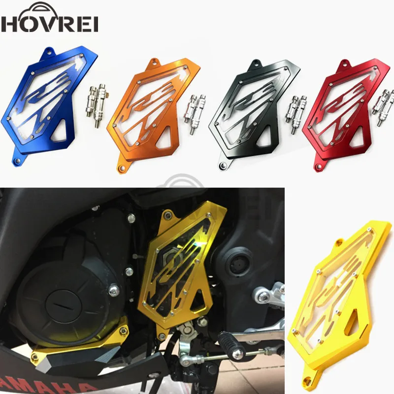 

motorcycle CNC Front Sprocket Chain Guard Cover Left Side Engine For Yamaha YZF R3 R25 2014 2015 2016 motorcycle accessories