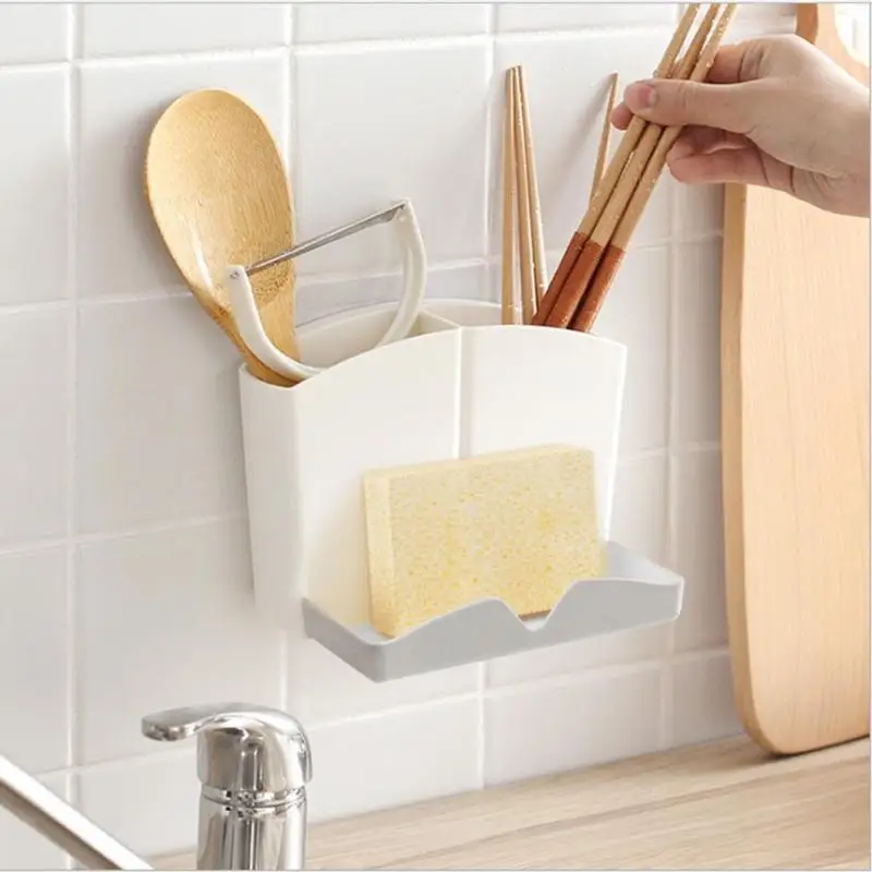 

Bathroom Self-sticky Storage Box Rack Shampoo Holder Toothbrush Toothpaste Corner Shelf Storage Rack for Kitchen Bathroom