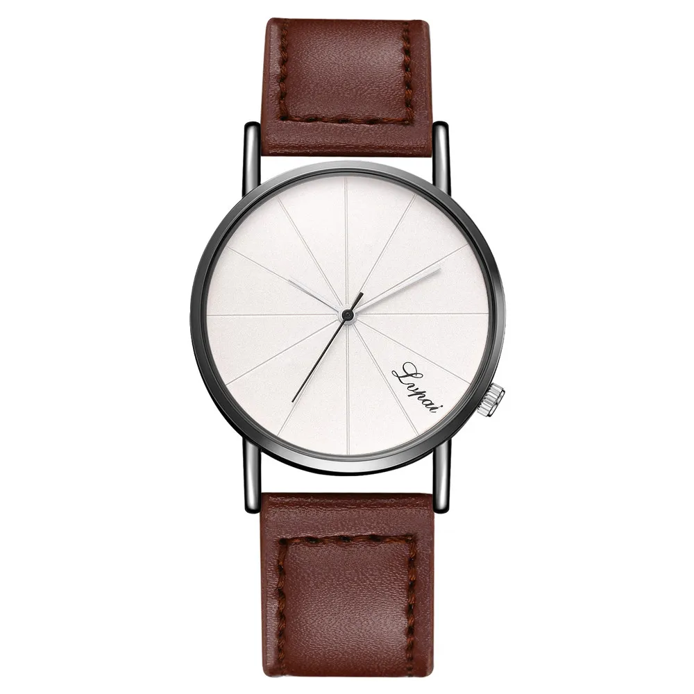 

Neutral Unisex Automatic Watch Fashion Simple Men's Leather Belt Analog Sport Quartz Wrist Watch Relojes Para Mujer Bayan Saat*A