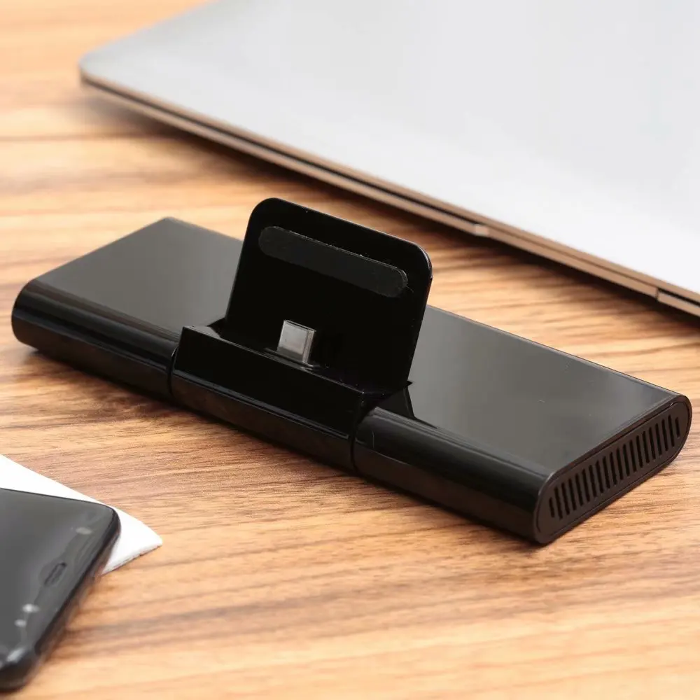  Type C Docking Station with Phone Stand Charger USB C to HDMI RJ45 USB3.0 HUB for MacBook Samsung H