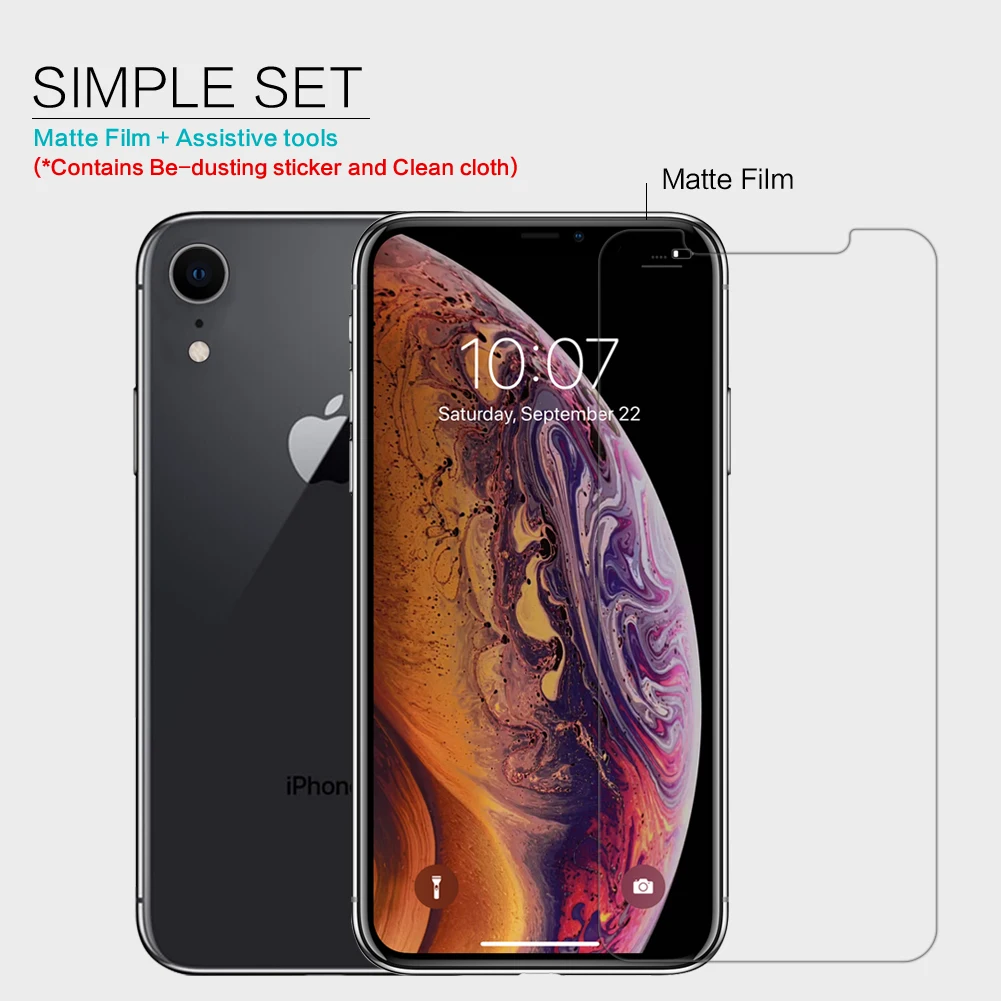  Screen Protector für iPhone XR Nillkin Klar/Matte Weichen Kunststoff Film für iPhone XR 61''
