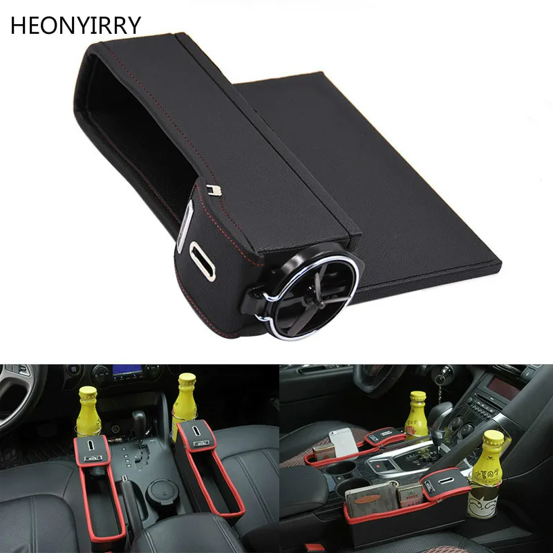 Car Seat Crevice Storage font b Box b font Cup Drink Holder Organizer Auto Gap Pocket