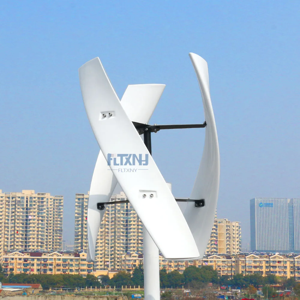 - FLTXNY 300W 600w Vertical Wind Turbine Maglev Air Windmill 12v 24v 300RPM No Noise With High Efficient For Home UseOn Grid Use