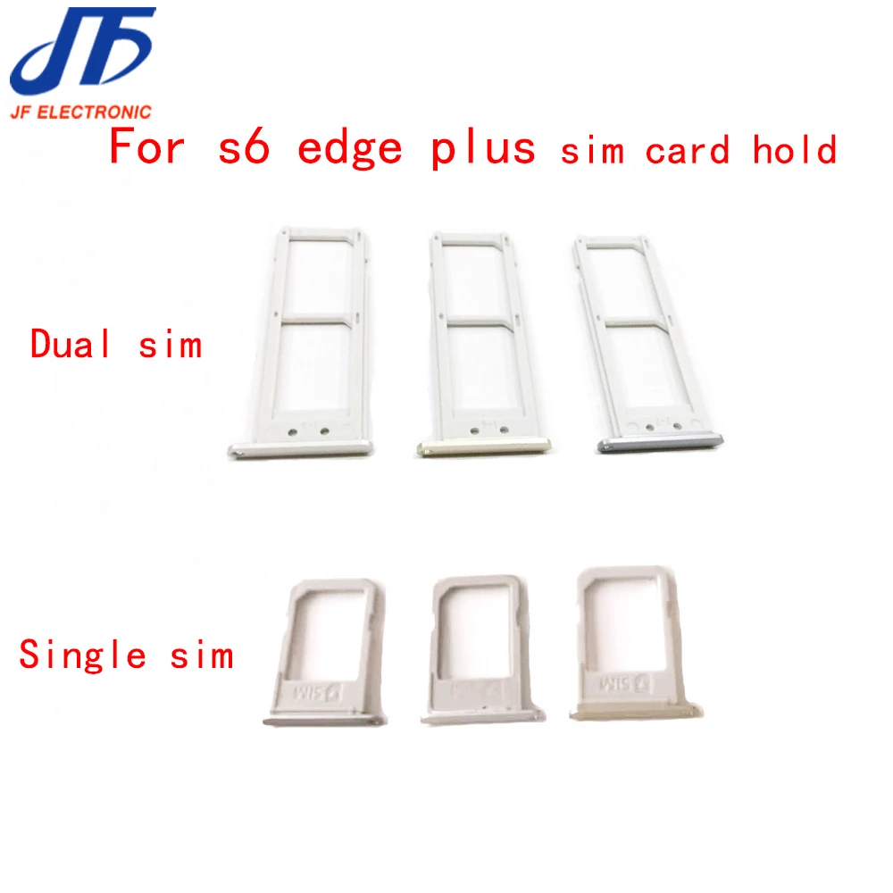 S6 Edge+ single &amp Dual SIM Card Tray Holder Sim Slot Adapter Replacement Parts For Samsung Galaxy Edge Plus G928 50pcs/Lot | Мобильные