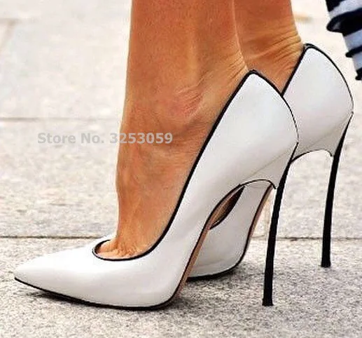 ALMUDENA Hot Selling Patchwork Dress Shoes 12cm High Heel Metal Heels Wedding Pumps Banquet Party Shoes Color Block Slip-on Pump ALMUDENA Hot Selling Patchwork Dress Shoes 12cm High Heel Metal Heels Wedding Pumps Banquet Party Shoes Color Block Slip-on Pump