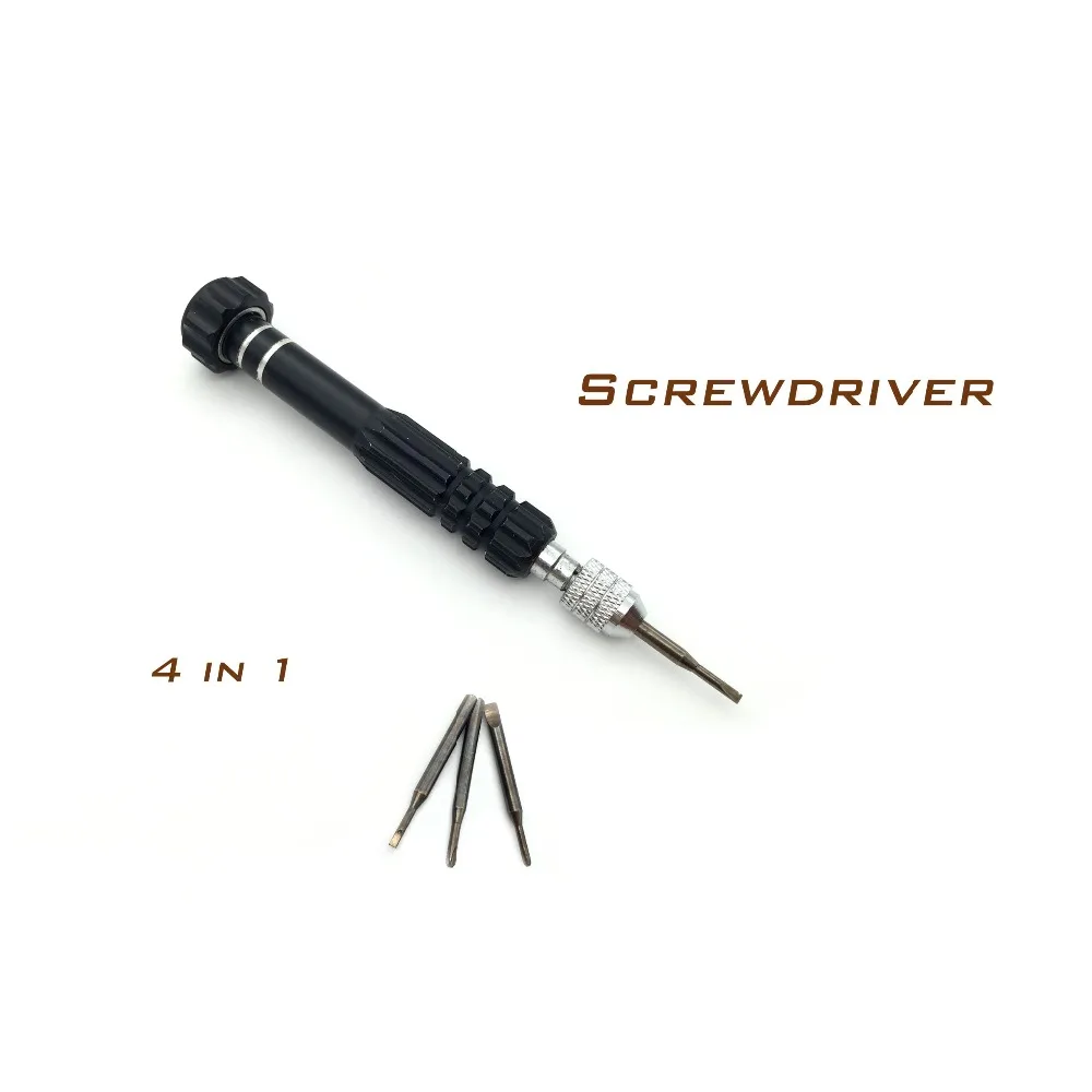 4 In 1 Precision Screwdriver Set with 4pcs Rechangeable Tips