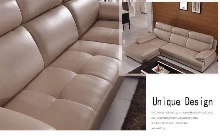 Современный стиль гостиной кожаный диван a1309