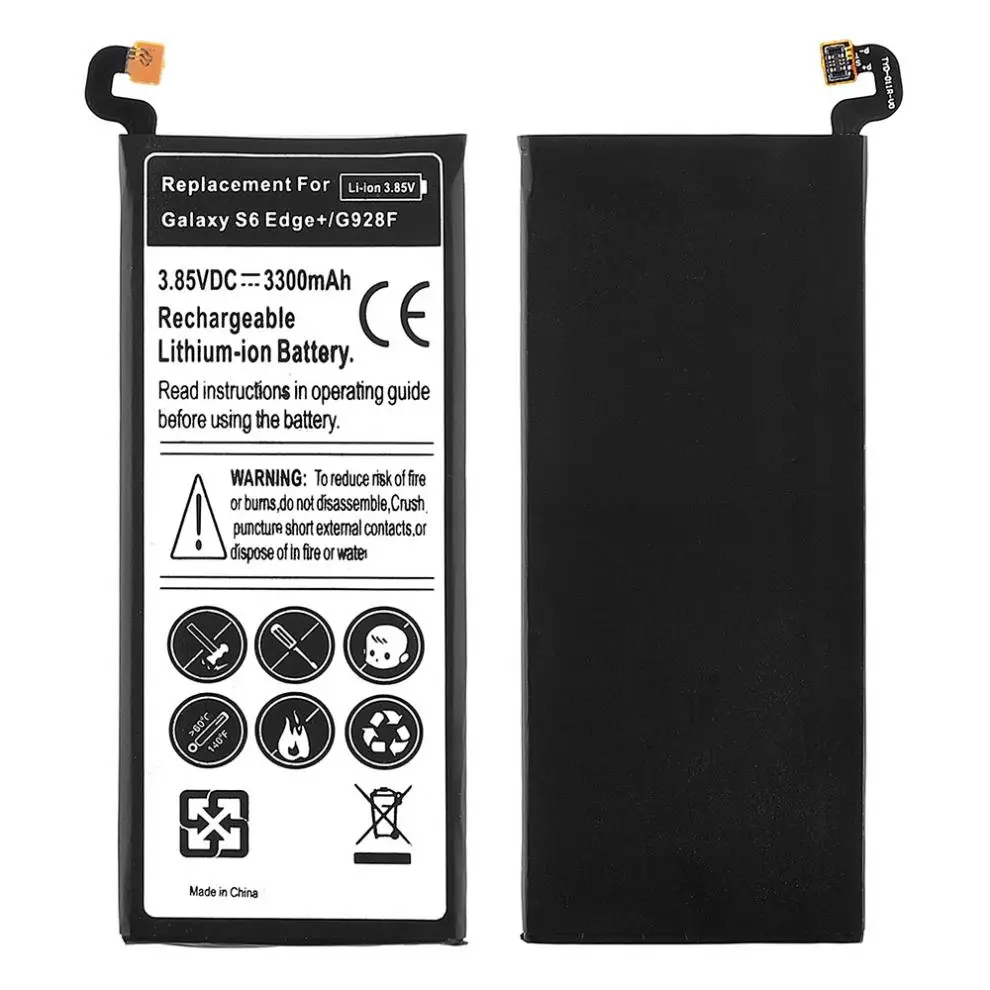 

3.85V 3300mAh Rechargeable Built-in Li-ion Battery Phone Accumulator for Samsung Galaxy S6 Edge + Edge Plus G928F G928A G928