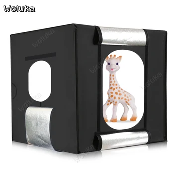 

LED 40cm small folding portable studio set photo simple mini soft light box shooting table background equipment props CD50 T10