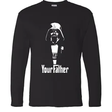 Звездные войны, Дарт Вейдер, Рыцарь Джедай, крутые мужские футболки с длинным рукавом и круглым вырезом, весна, Мужская футболка в стиле хип-хоп, облегающие мужские футболки