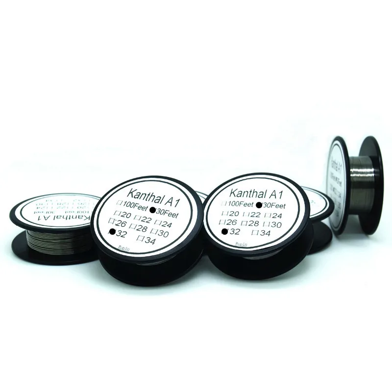 

Cantal 32 Gauge 30 FT 0.2mm Nichrome wire Resistance Resistor AWG A1 Electronic smog core Electronic smog core