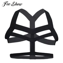 Мужские ремни белье нагрудный ремень для тела мужской костюм бандаж Холтер шеи эластичные Широкие ремни выдалбливают костюм ночной клуб одежда