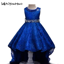 KEAIYOUHUO/Новогодние костюмы для девочек; платья для девочек; свадебная одежда; Детский костюм принцессы без рукавов; рождественское платье для маленьких девочек