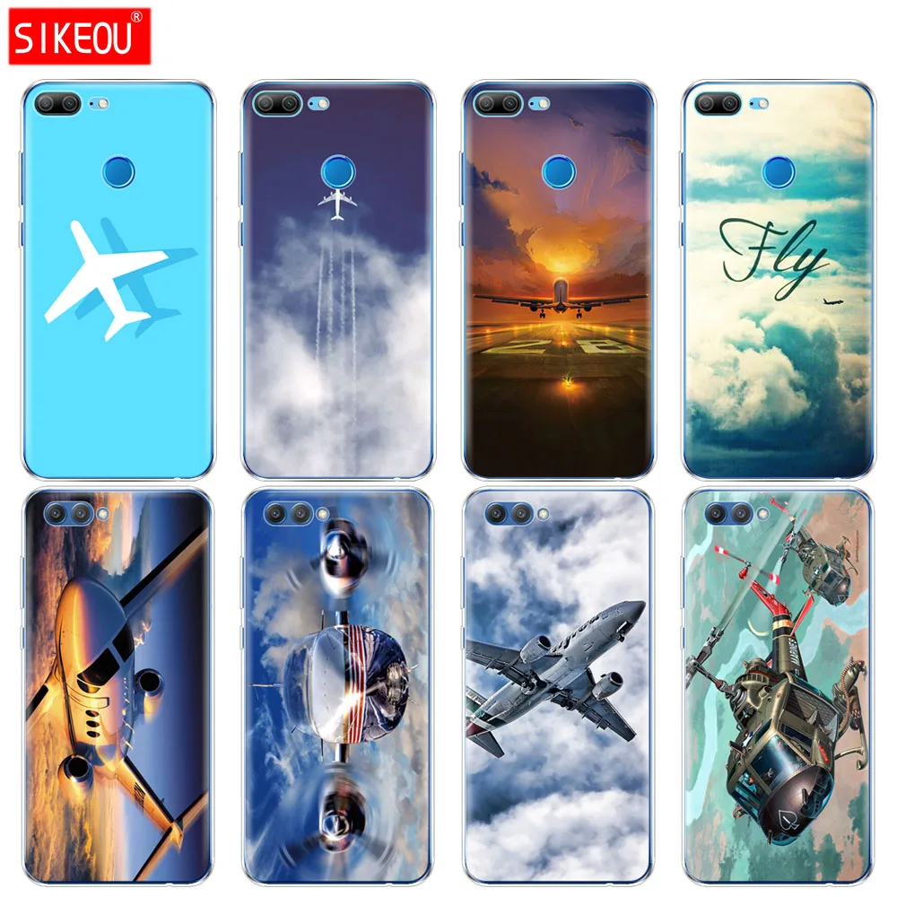 

Silicone Cover phone Case for Huawei Honor 10 V10 3c 4C 5c 5x 4A 6A 6C pro 6X 7X 6 7 8 9 LITE airplane flight
