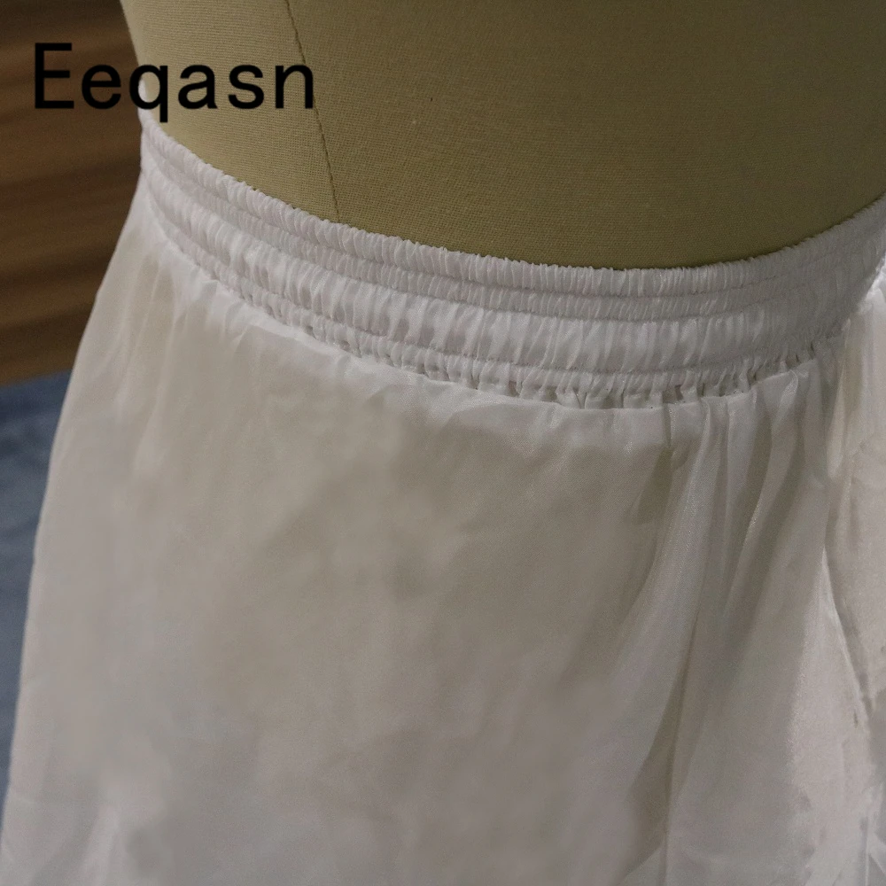 2019 A-line 2 Hoops Wedding Petticoat Women Elastic Waist Slip underskirt Bustle Petticots Wedding Accessories Underskirt