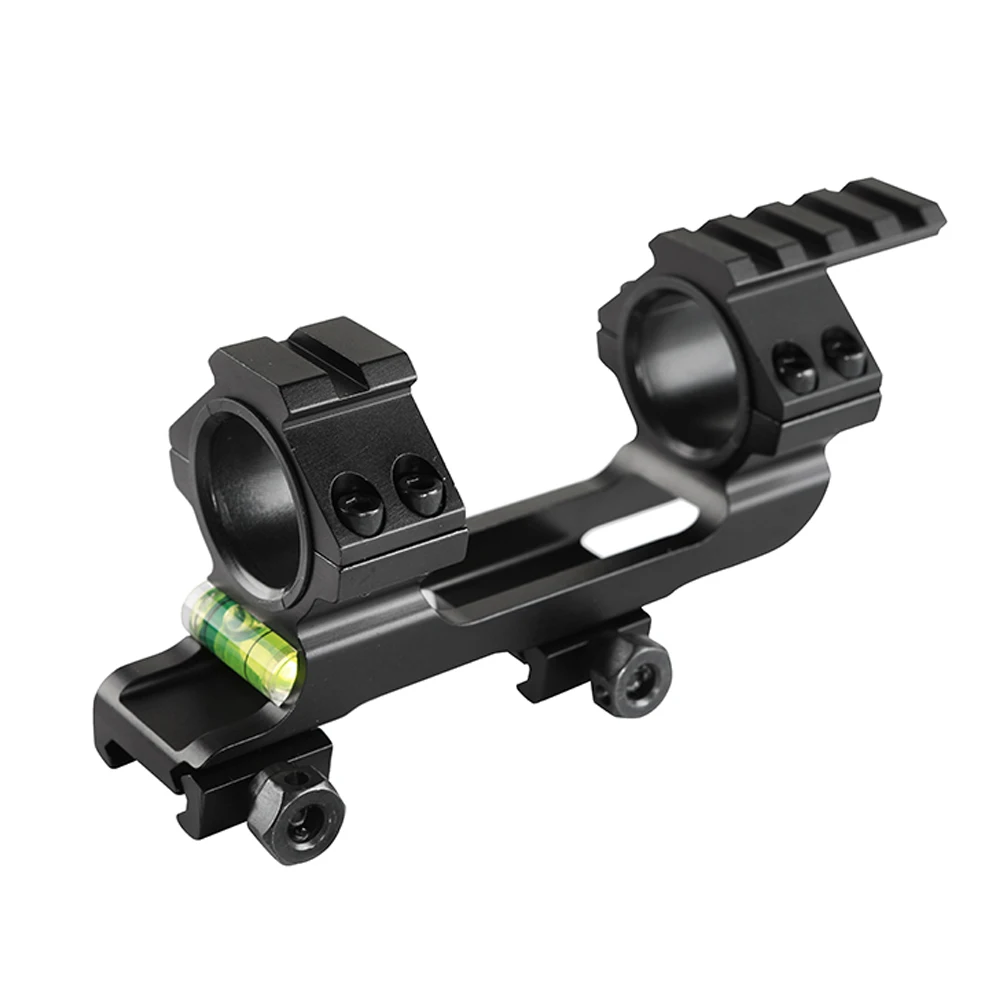 Hunting 20mm Picatinny Rail Scope Mount with Spirit Bubble Level for 30mm Ring