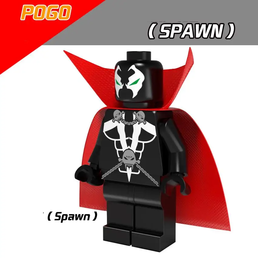 Beste Singel Koop De Spawn met Rode Mantel Al Simmons SUPER HEROES Monteren Minifig Model DIY Bouwstenen Kids Speelgoed Geschenken